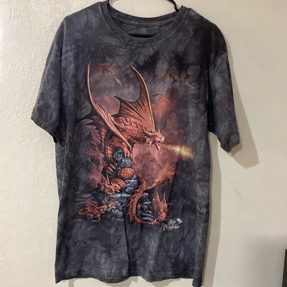 Age of Dragons tie dye mens tshirt size large - Picture 1 of 8